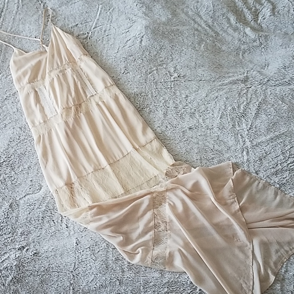 Beautiful dress with lace and slip
